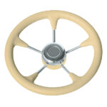 Τιμόνι Πολυουρεθάνης T9 Avorio - Inox Φ35cm