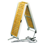 Πασαρέλα αλουμινίου σπαστή με TEAK 250cm x 36cm, 20Kg