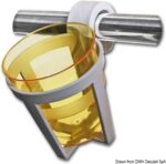 Ποτηροθήκη γενικής χρήσης από πλαστικό προς εγκατάσταση κουμπωτά σε κονσόλες ή παραπέτα - Image 3