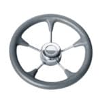 Τιμόνι Πολυουρεθάνης T9R Γκρί - Inox Φ35cm