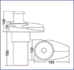 Εργάτης Άγκυρας South Pacific V600 Χωνευτός με PVC βάση 600W - Για σκάφη από 5.4m έως 9m - Image 5