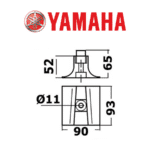 Ανόδιο Αλουμινίου Yamaha - Mariner 300-350hp – 6AW-45373-00 - Image 2