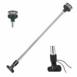 Φανός περίβλεπτος λευκός led 24"