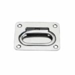 Λαβή καταπακτής χωνευτή INOX 76mm x 57mm