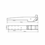 Γλυσιέρα Ράουλο Για Άγκυρες Τύπου DELTA/SHARK INOX 750x90mm - Image 2