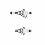 Εξαγωγή Νερού με ανεπίστροφη βαλβίδα για σωλήνα Ø45mm - Image 2