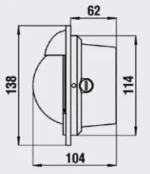Πυξίδα Riviera Genova POLARE 3" BP1 White - White card - Φωτιζόμενη - Image 2