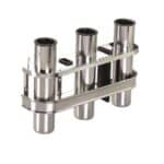 Καλαμοθήκη Inox Τριπλή