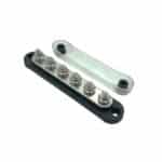 Μπάρα σύνδεσης Αρνητικών 6 Θέσεων x M6 150A - Μαύρο