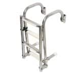 Αναδιπλούμενη σκάλα INOX 4 Σκαλοπάτια - Image 2