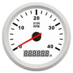 Στροφόμετρο  Diesel 4000RPM & Ωρόμετρο Dress White
