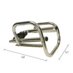 Σκάλα Πλατφόρμας AISI316 με 3 ή 4 σκαλοπάτια Τηλεσκοπική